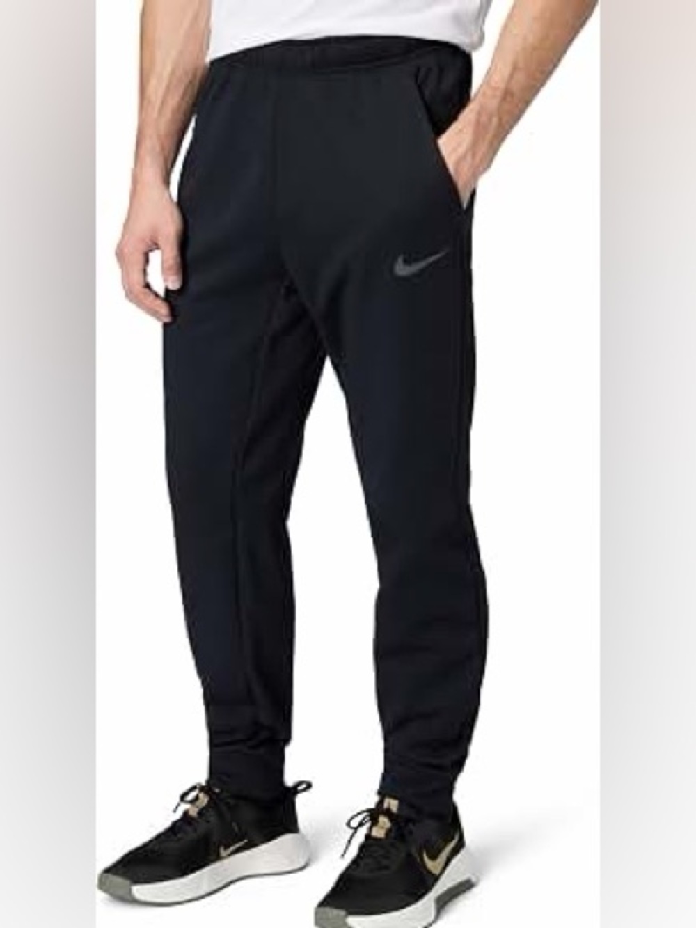 Nike Therma-Fit Men’s Black Logo Jogger Pants